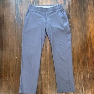 Under Armour Dark Gray-Blue Microfiber Chinos